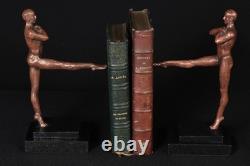 Serre-livres en bronze / XX° / Art Déco