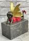 Signée Forêt Fairy Par Miguel Lopez Bronze Art Déco Sculpture Statue Figurine De