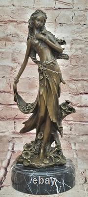 SignéeKassinDaydream Fille Bronze Sculpture Art Déco Nouveau Marbre Figurine