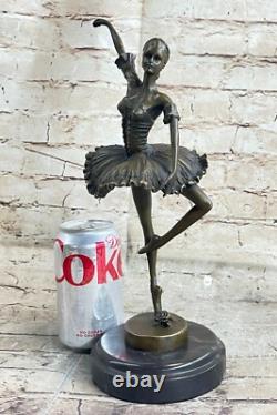 Statue En Bronze Art Déco Originale De Danseuse Gipsy 13 Ballerine Fille Sexy