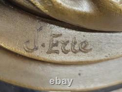 Statue En Bronze Directoire Erté Art Deco Hot Cast Ouvre D'Art Collectionnable