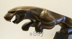 Statue Jaguar Animalier Style Art Deco Style Art Nouveau Bronze massif