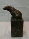 Statue Ours Style Art Deco Style Art Nouveau Bronze Massif