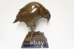 Statue Sculpture Aigle Oiseau Animalier Style Art Deco Style Art Nouveau Bronze