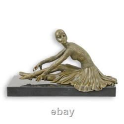 Statue Sculpture Bronze Art Déco Nouveau Femme Danseuse Tanara DSDC-15 Moderne