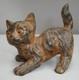 Statue Sculpture Chat Animalier Style Art Deco Style Art Nouveau Bronze Massif S