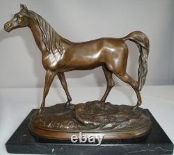 Statue Sculpture Cheval Animalier Style Art Deco Style Art Nouveau Bronze massif