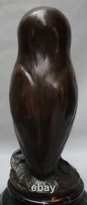 Statue Sculpture Chouette Hibou Oiseau Animalier Style Art Deco Style Art Nouvea