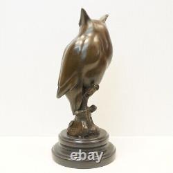 Statue Sculpture Chouette Hibou Oiseau Animalier Style Art Deco Style Art Nouvea