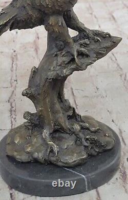 Statue Sculpture Chouette Oiseau Faune Art Déco Style Art Nouveau Style Bronze