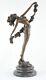 Statue Sculpture Danseuse Nue Sexy Style Art Deco Style Art Nouveau Bronze Massi