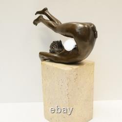 Statue Sculpture Danseuse Sexy Pin-up Style Art Deco Style Art Nouveau Bronze ma