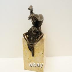Statue Sculpture Danseuse Sexy Pin-up Style Art Deco Style Art Nouveau Bronze ma