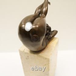 Statue Sculpture Danseuse Sexy Pin-up Style Art Deco Style Art Nouveau Bronze ma