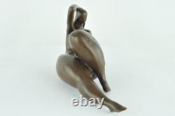 Statue Sculpture Danseuse Sexy Pin-up Style Art Deco Style Art Nouveau Bronze ma