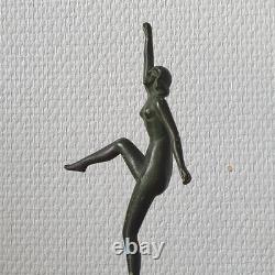 Statue Sculpture Danseuse Style Art Deco Art Nouveau Bronze