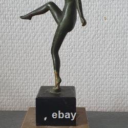 Statue Sculpture Danseuse Style Art Deco Art Nouveau Bronze