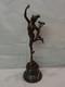 Statue Sculpture Mercure Nu Style Art Deco Style Art Nouveau Bronze Massif Signe