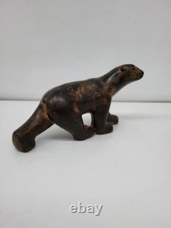 Statue Sculpture Ours Animalier Style Art Deco Style Art Nouveau Bronze massif S