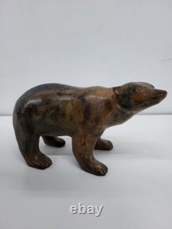 Statue Sculpture Ours Animalier Style Art Deco Style Art Nouveau Bronze massif S
