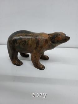Statue Sculpture Ours Animalier Style Art Deco Style Art Nouveau Bronze massif S