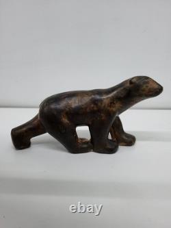 Statue Sculpture Ours Animalier Style Art Deco Style Art Nouveau Bronze massif S