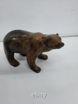 Statue Sculpture Ours Animalier Style Art Deco Style Art Nouveau Bronze massif S