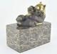 Statue Sculpture Panda Animalier Style Art Deco Style Art Nouveau Bronze Massif