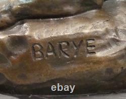 Statue Sculpture Panthere de Tunis Animalier Style Art Deco Style Art Nouveau Br