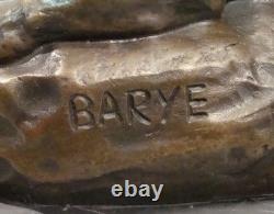 Statue Sculpture Panthere de Tunis Animalier Style Art Deco Style Art Nouveau Br