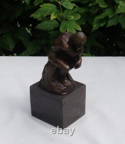 Statue Sculpture Personnage Nu Style Art Deco Style Art Nouveau Bronze massif Si