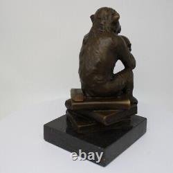 Statue Sculpture Singe Animalier Style Art Deco Style Art Nouveau Bronze massif