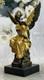 Statue Sculpture Winged Victoire Art Déco Style Art Nouveau Style Bronze Fonte
