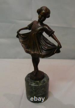 Statue danseuse opéra style art déco art nouveau style art nouveau bronze
