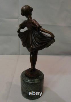 Statue danseuse opéra style art déco art nouveau style art nouveau bronze