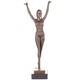 Statue En Bronze Art Déco D'une Danseuse Dourga D'après Demetre Chiparus