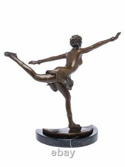 Statuette de patineuse artistique d´après Ferdinand Preiss style Art déco