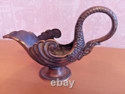 VIDE POCHE en forme de CYGNE MAX LE VERRIER ART DECO Bronze