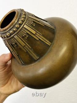 Vase Art Deco en Bronze